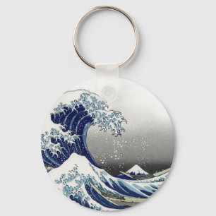 Llavero Vintage de PixDezines, Gran Ola, Hokusai 葛 飾 北 斎 の
