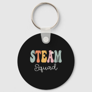 Llavero Vintage de Steam Squad Retro Groovy Happy First Da
