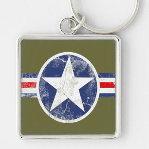 Llavero Vintage del Cuerpo Aéreo del Ejército