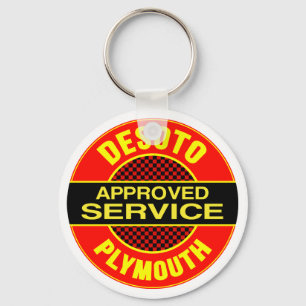 Llavero Vintage DeSoto Service Sign