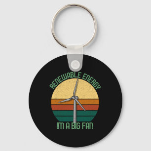 Llavero Vintage Earth Day Renewable Energy I'm A Big Fan