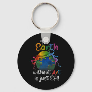 Llavero Vintage Earth Without Art Es Sólo Arte Planeta Ea