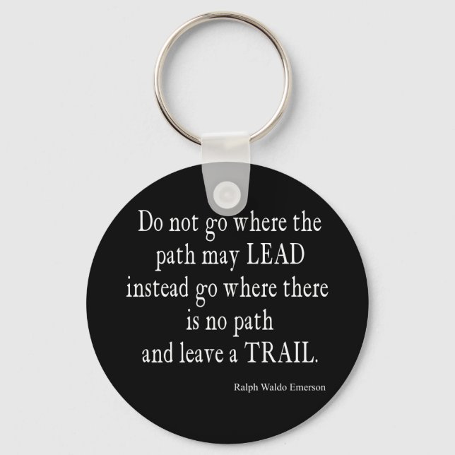 Llavero Vintage Emerson Inspirador Leadership Cita (Anverso)