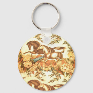 Llavero Vintage Equestrian English Horse Keychain