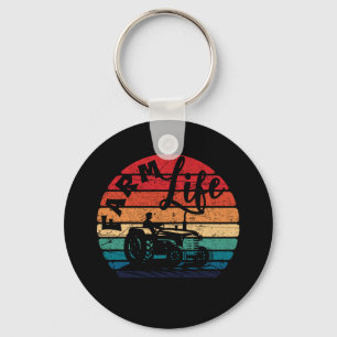 Llavero Vintage Farm Life Farming Tractor Family Farmer