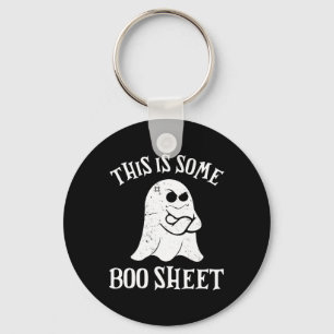 Llavero Vintage Halloween Boo Esta Es Una Hoja De Bote