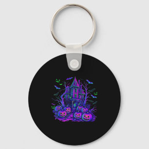 Llavero Vintage Halloween Escena Soky Calabaza Retro Y Sea