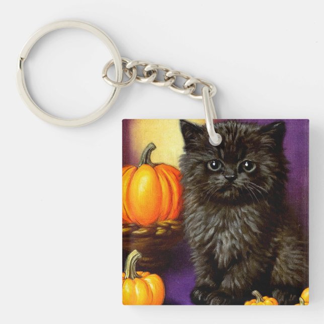 Llavero Vintage Halloween Kitten (Frente)