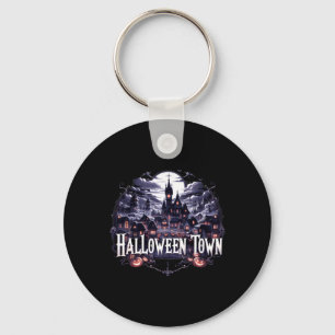 Llavero Vintage Halloween Town Skeleton Ghost Pumpkin Hall