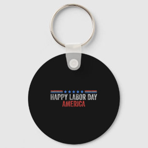 Llavero Vintage Happy Labour Day America Crew Usa Flag Pat