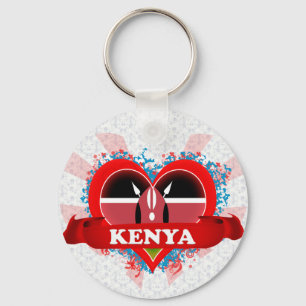 Llavero Vintage I Love Kenya