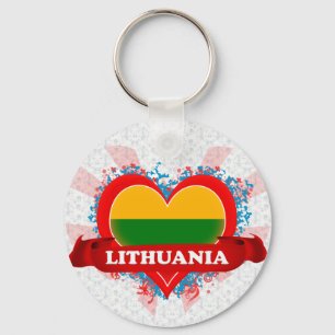 Llavero Vintage I Love Lituania