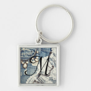 Llavero Vintage Jeans Victorian Lace Pocket Watc Key Chain
