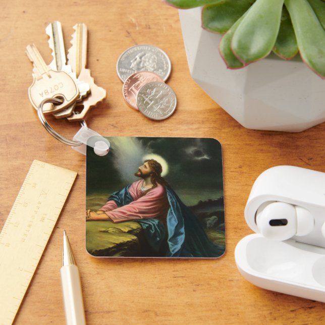 Llavero Vintage Jesucristo Rezando, Jardín del Getsemaní (Escritorio )