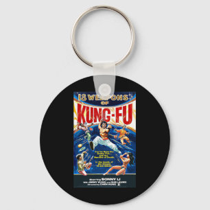 Llavero Vintage Kungfu Karate Bjj Película de Artes Marcia