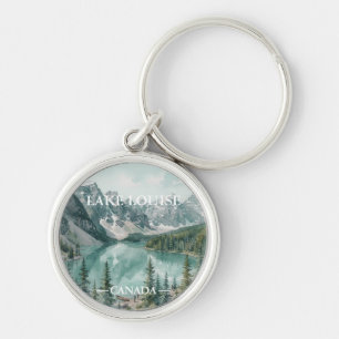 Llavero Vintage Lake Louise Canada Travel Graphic