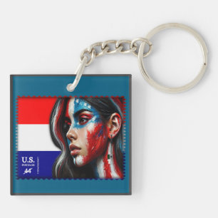 Llavero Vintage L'Amerique - Hisp Acrylic Keychain