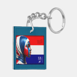 Llavero Vintage L'Amerique - Mslm Acrylic Keychain