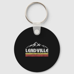 Llavero Vintage Leadville Colorado Retro Ski Bicicleta