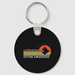 Llavero Vintage Live Love Accept Autism Puzzle Autism Awar