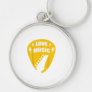 Llavero Vintage Love Guitar Music Lover Gift