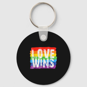 Llavero Vintage Love Win Rainbow Peace Sign Orgullo Lesbia