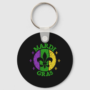 Llavero Vintage Mardi Gras Carnival Vintage Retro Jester H