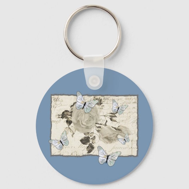Llavero Vintage mit Schmetterlingen (Anverso)