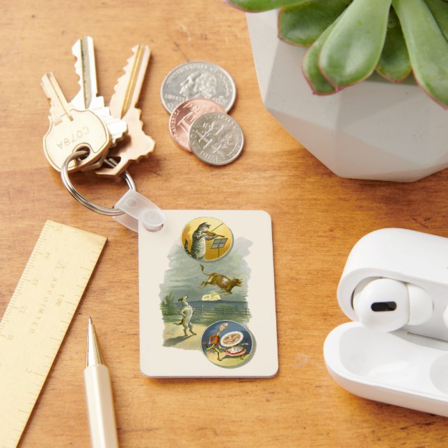 Llavero Vintage Mother Goose Nursery Rhyme Hey Diddle (Escritorio )