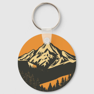 Llavero Vintage Mountain Sunset
