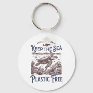 Llavero Vintage Nature Appartal Earth Day Sea Turtle For W