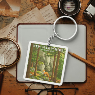 Llavero Vintage New Hampshire