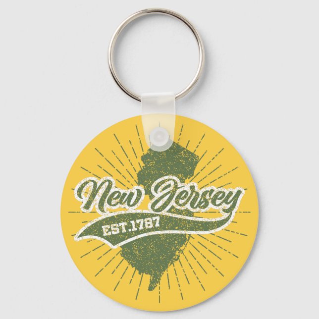 Llavero Vintage New Jersey (Anverso)