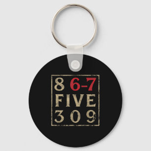 Llavero Vintage Ochenta 867 Cinco 309 Nostálgico Y Diverti