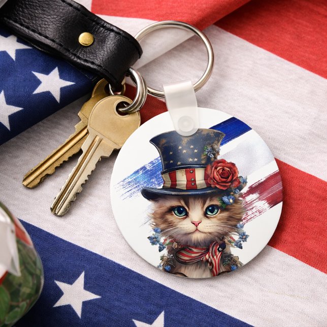 Llavero Vintage Patriotic Kitten (Subido por el creador)