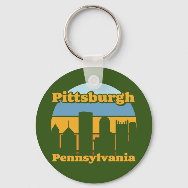 Llavero Vintage Pittsburgh Pennsylvania (Anverso)