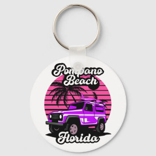 Llavero Vintage Pompano Beach Florida