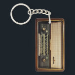 Llavero Vintage radio<br><div class="desc">Radio caduca “Nordmende Tannhäuser” del medio 20. Siglo</div>