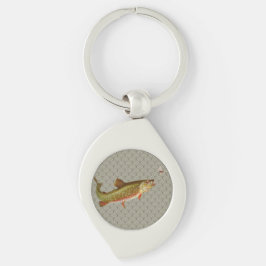 Llavero Vintage Rainbow Trout Fly Fishing