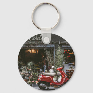 Llavero Vintage Red Motor Scooter