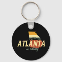 Vintage Retro Atlanta Georgia Mapa de la ciudad de