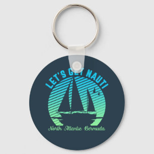 Llavero Vintage Retro Bermuda Vela Vamos a conseguir Nauti