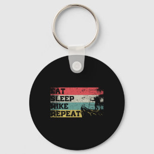 Llavero Vintage Retro Come Dormir Hacer Senderismo Repetir