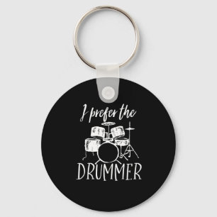 Llavero Vintage Retro Drum Player Prefiero El Bidor