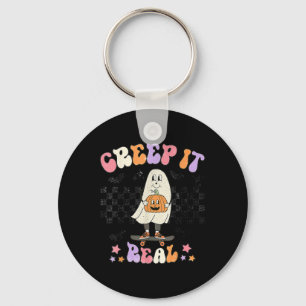 Llavero Vintage Retro Halloween Creep it real Ghost Boy Fa