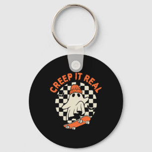 Llavero Vintage Retro Halloween Creep It Real Ghost Boy Fa