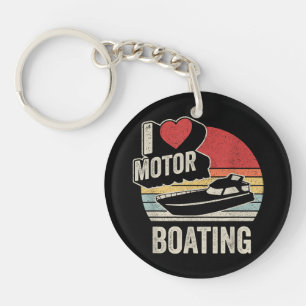 Llavero Vintage Retro Me Encanta El Motor De Botes Diverti