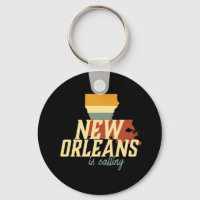 Vintage Retro New Orleans Louisiana USA City Map