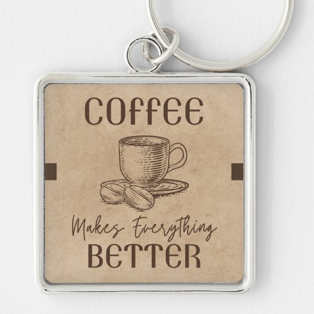 Llavero Vintage rubio marrón (Frente)