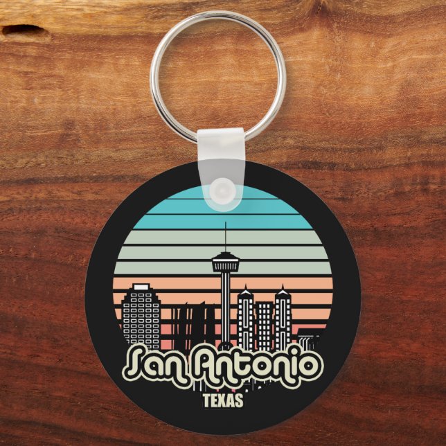 Llavero Vintage San Antonio Texas (Anverso)